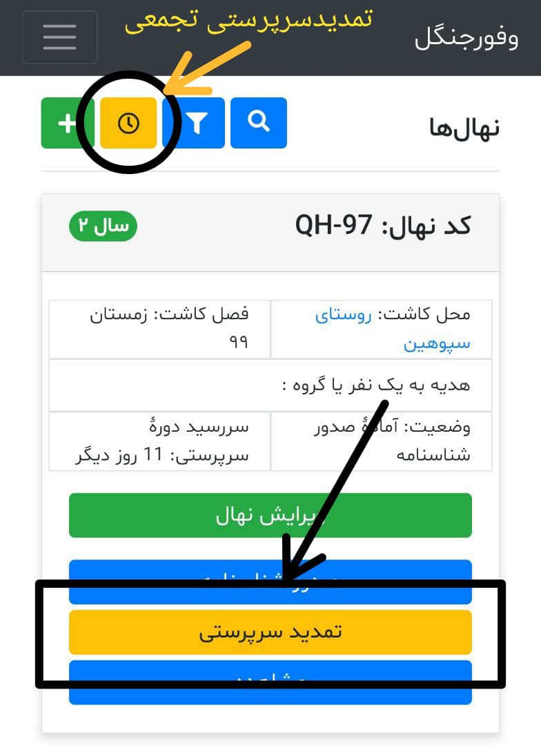 روش تمدیدسرپرستی نهال